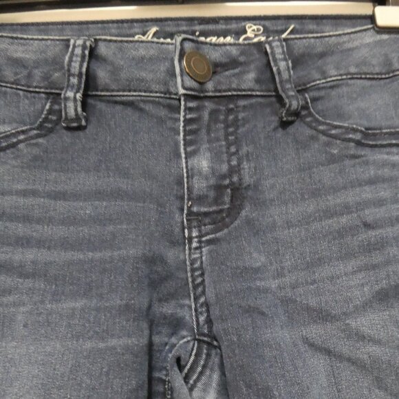 AMERICAN EAGLE - Stretch | size 4 regular | Blue Jean - Denim Jeggings - Picture 4 of 16